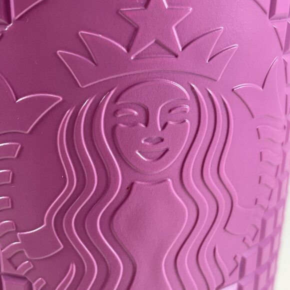 Starbucks 2024 Release Valentine LOVE Smooth Gradient Grid 24oz Tumbler New - Picture 9 of 10